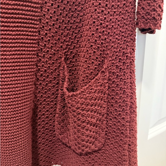 Lucky Brand Deep Red Cardigan Sweater - Picture 5 of 5